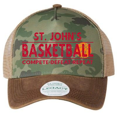 St. Johns Basketball Compete Defeat Repeat Legacy Tie Dye Trucker Hat