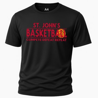 St. Johns Basketball Compete Defeat Repeat Performance Shirt