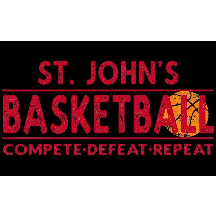 St. Johns Basketball Compete Defeat Repeat Bumper Sticker