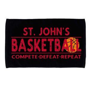 St. Johns Basketball Compete Defeat Repeat Microfiber Hand Towel