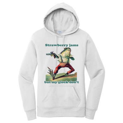 Strawberry Jams But My Glo.Ck Dont Women's Pullover Hoodie