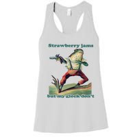 Strawberry Jams But My Glo.Ck Dont Women's Racerback Tank