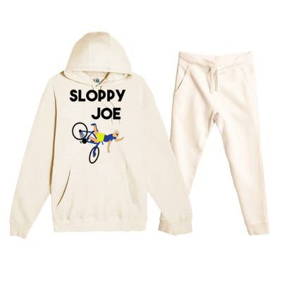 Sloppy Joe Bicycle Funny Sarcastic Premium Hooded Sweatsuit Set