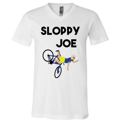 Sloppy Joe Bicycle Funny Sarcastic V-Neck T-Shirt