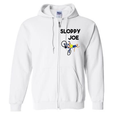 Sloppy Joe Bicycle Funny Sarcastic Full Zip Hoodie