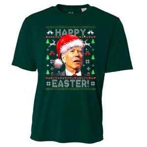 Santa Joe Biden Happy Easter Ugly Christmas  Cooling Performance Crew T-Shirt