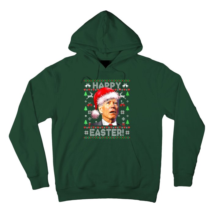 Santa Joe Biden Happy Easter Ugly Christmas  Hoodie