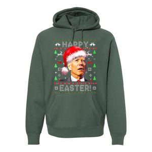 Santa Joe Biden Happy Easter Ugly Christmas  Premium Hoodie