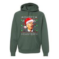 Santa Joe Biden Happy Easter Ugly Christmas  Premium Hoodie