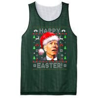 Santa Joe Biden Happy Easter Ugly Christmas  Mesh Reversible Basketball Jersey Tank