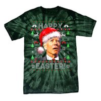 Santa Joe Biden Happy Easter Ugly Christmas  Tie-Dye T-Shirt