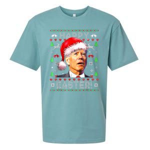 Santa Joe Biden Happy Easter Ugly Christmas  Sueded Cloud Jersey T-Shirt