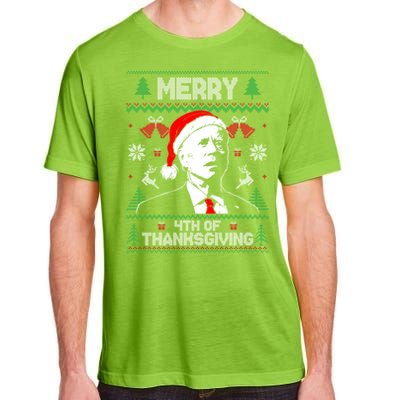 Santa Joe Biden Merry Thanksgiving Ugly Christmas Cool Gift Adult ChromaSoft Performance T-Shirt