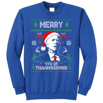 Santa Joe Biden Merry Thanksgiving Ugly Christmas Cool Gift Sweatshirt