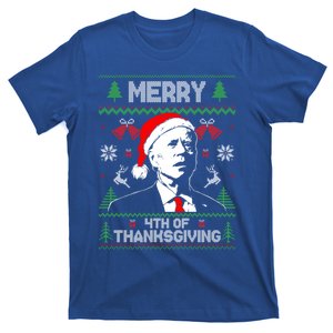 Santa Joe Biden Merry Thanksgiving Ugly Christmas Cool Gift T-Shirt