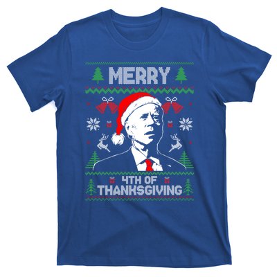 Santa Joe Biden Merry Thanksgiving Ugly Christmas Cool Gift T-Shirt