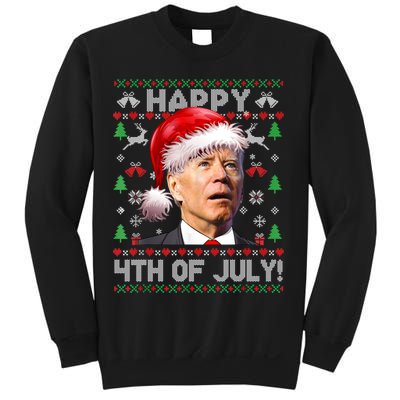 Santa Joe Biden Happy 4th Of July Ugly Christmas Sweater Sweatshirt
