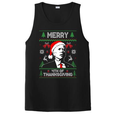 Santa Joe Biden Merry Thanksgiving Ugly Christmas Gift PosiCharge Competitor Tank