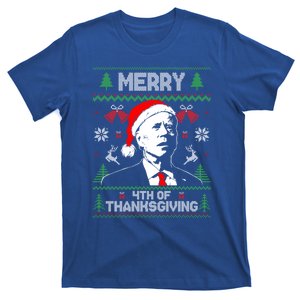 Santa Joe Biden Merry Thanksgiving Ugly Christmas Gift T-Shirt