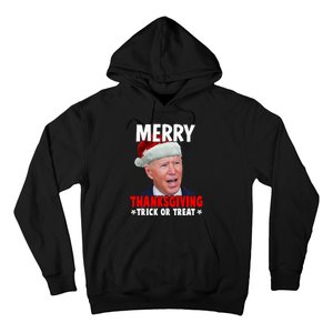 Santa Joe Biden Merry Thanksgiving Christmas Ugly Sweater Hoodie