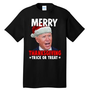 Santa Joe Biden Merry Thanksgiving Christmas Ugly Sweater Tall T-Shirt