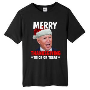 Santa Joe Biden Merry Thanksgiving Christmas Ugly Sweater Tall Fusion ChromaSoft Performance T-Shirt