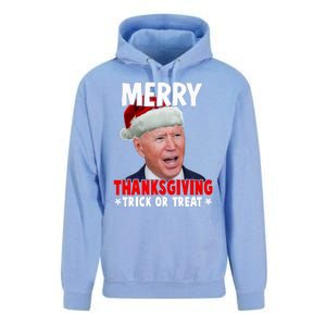 Santa Joe Biden Merry Thanksgiving Christmas Ugly Sweater Unisex Surf Hoodie