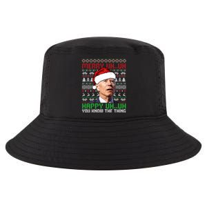 Santa Joe Biden Merry Uh Uh Christmas Ugly Cool Gift Cool Comfort Performance Bucket Hat