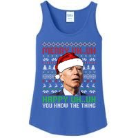 Santa Joe Biden Merry Uh Uh Christmas Ugly Cool Gift Ladies Essential Tank