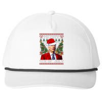 Santa Joe Biden Merry 4th Of July Ugly Christmas Sweaters Snapback Five-Panel Rope Hat