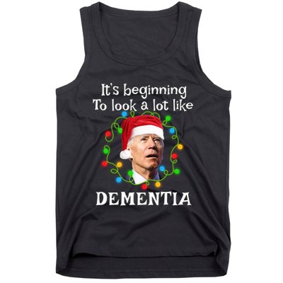 Santa Joe Biden It’s Beginning To Look A Lot Like Dementia Tank Top