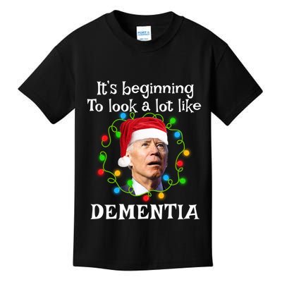 Santa Joe Biden It’s Beginning To Look A Lot Like Dementia Kids T-Shirt