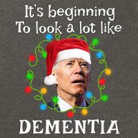 Santa Joe Biden It’s Beginning To Look A Lot Like Dementia Cotton Canvas Backpack