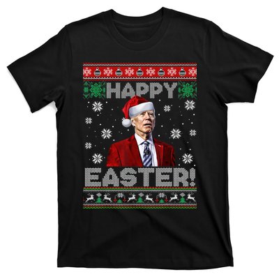 Santa Joe Biden Happy Easter Ugly Sweater Funny Christmas Sweatshirt T-Shirt