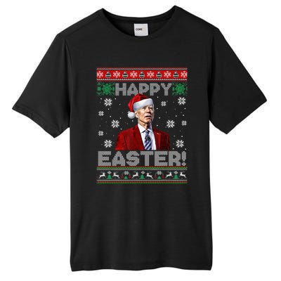 Santa Joe Biden Happy Easter Ugly Sweater Funny Christmas Sweatshirt Tall Fusion ChromaSoft Performance T-Shirt