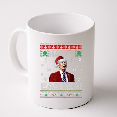 Santa Joe Biden Happy Easter Ugly Sweater Funny Christmas Sweatshirt Coffee Mug