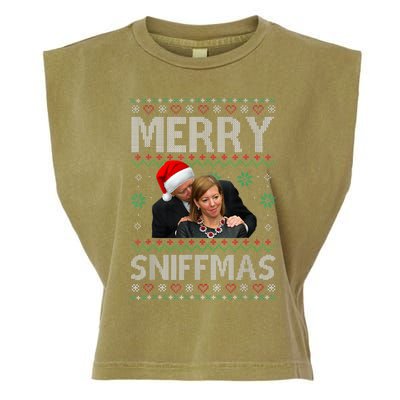 Santa Joe Biden Stephanie Carter Merry Sniffmas Christmas Garment-Dyed Women's Muscle Tee