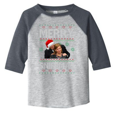 Santa Joe Biden Stephanie Carter Merry Sniffmas Christmas Toddler Fine Jersey T-Shirt