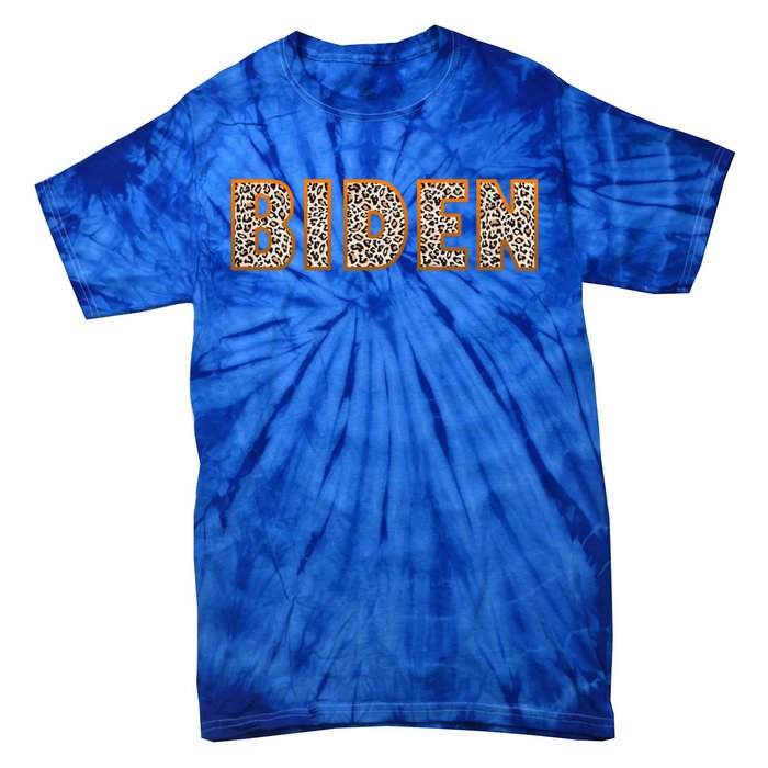 Support Joe Biden Leopard Print Trendy Biden Supporters Gift Cute Gift Tie-Dye T-Shirt