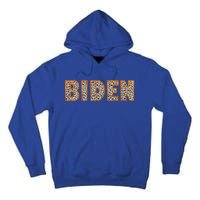 Support Joe Biden Leopard Print Trendy Biden Supporters Gift Cute Gift Tall Hoodie