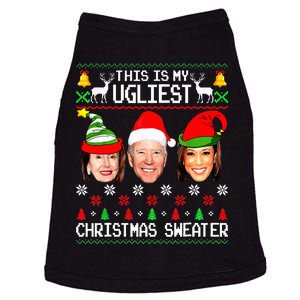 Santa Joe Biden This Is My Ugliest Christmas Sweater Ugly Doggie Tank