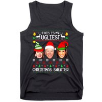 Santa Joe Biden This Is My Ugliest Christmas Sweater Ugly Tank Top