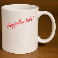 Stay Jealous Babe 11oz C Handle Ceramic Mug