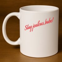 Stay Jealous Babe 11oz C Handle Ceramic Mug
