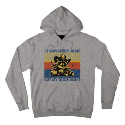 Strawberry Jams But My Toy Dont Western Cowboy Raccoon Tall Hoodie