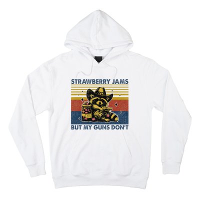 Strawberry Jams But My Toy Dont Western Cowboy Raccoon Hoodie