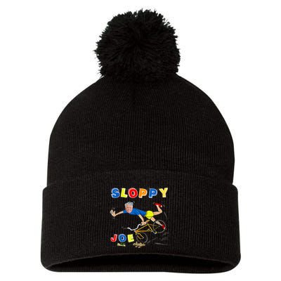 Sloppy Joe Bicycle Funny Sarcastic Pom Pom 12in Knit Beanie