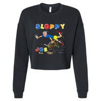 Sloppy Joe Bicycle Funny Sarcastic Cropped Pullover Crew