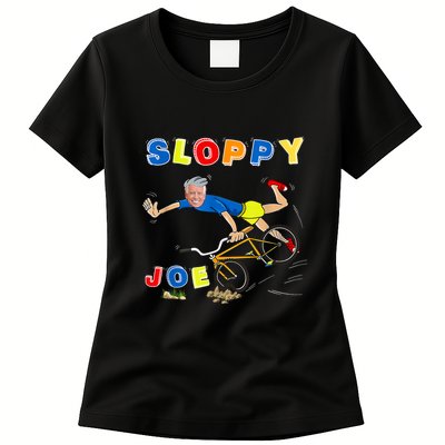 Sloppy Joe Bicycle Funny Sarcastic Womens T-Shirt