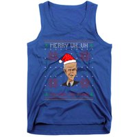 Santa Joe Biden Merry Uh Uh Christmas Ugly Pajama Xmas Funny Gift Tank Top